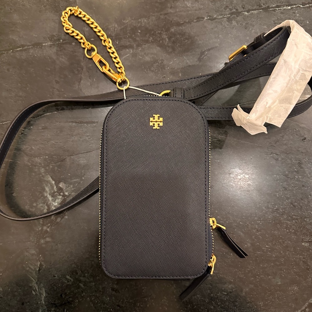 NWT Tory Burch Emerson Leather Phone Crossbody Bag